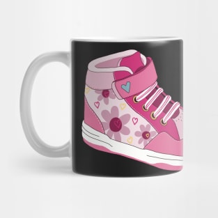 Pink Sneaker Sticker Mug